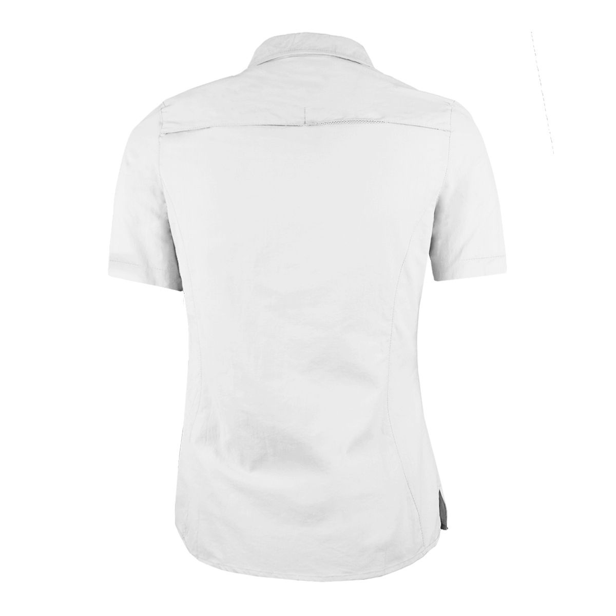 ANDESLAND OUTDOOR APPAREL - Blusa Trekking Ripstop Manga Corta UPF50 Fénec Blanco Mujer