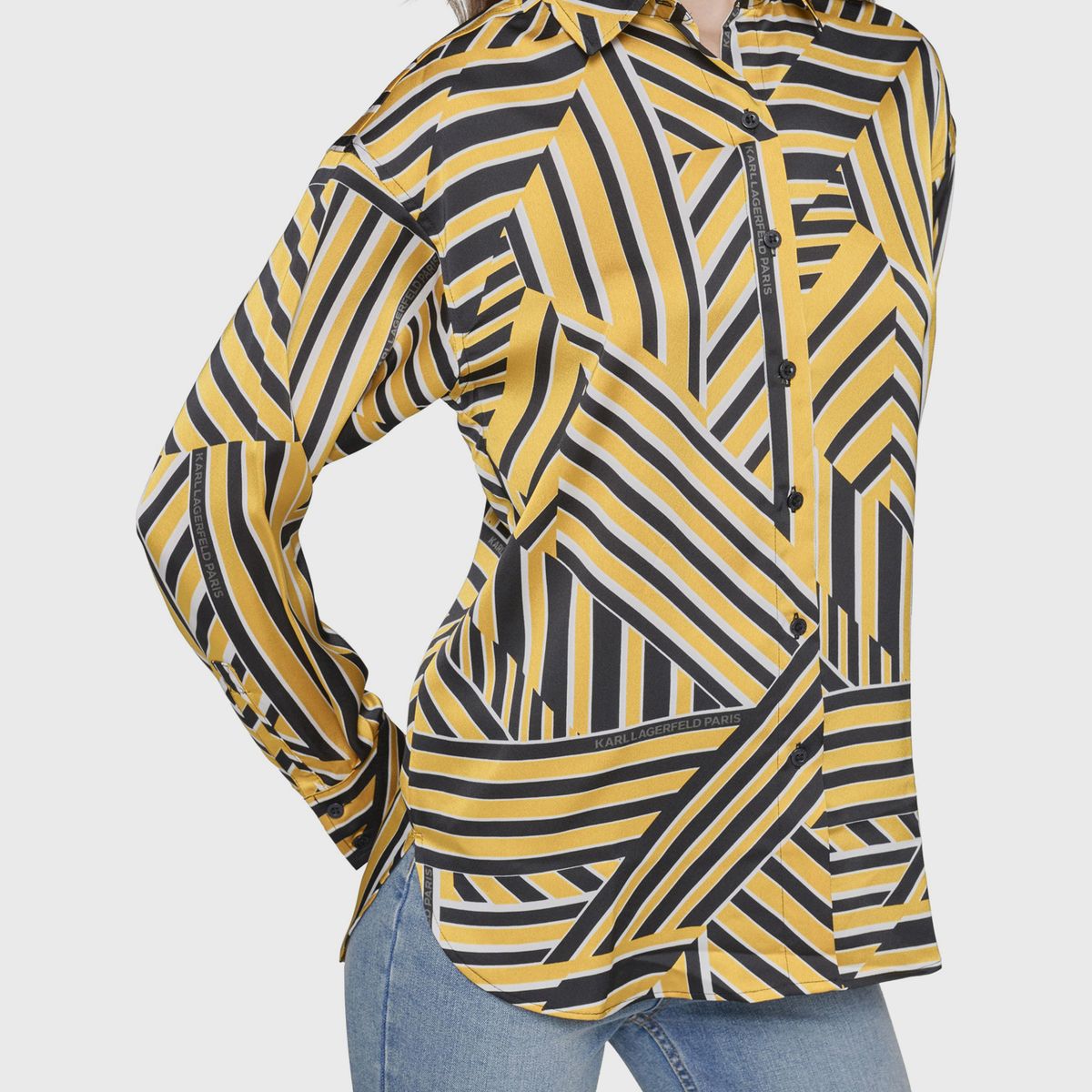 KARL LAGERFELD - Blusa con print geométrico