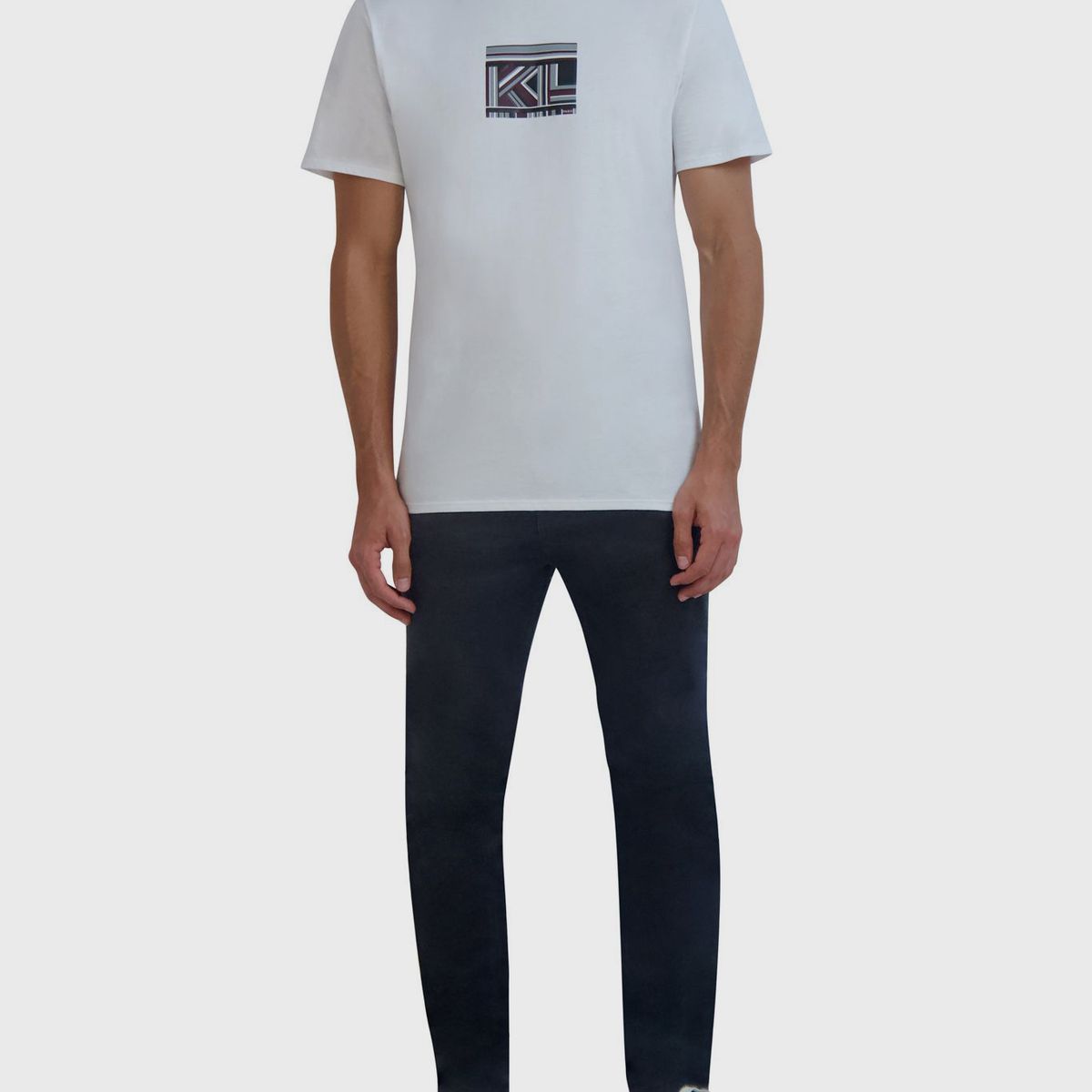 KARL LAGERFELD - Polera graphic monograma