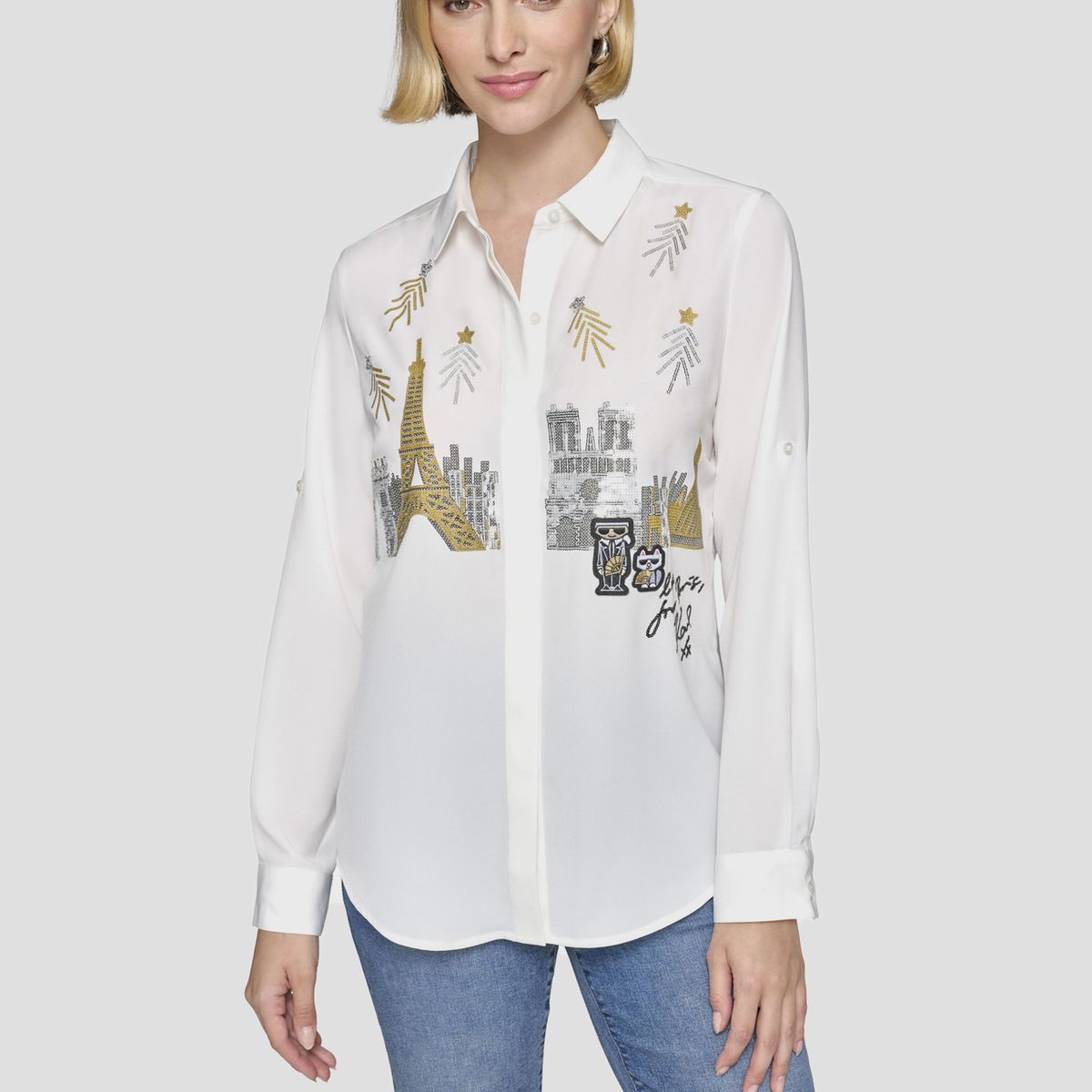 KARL LAGERFELD - Camisa scene paris