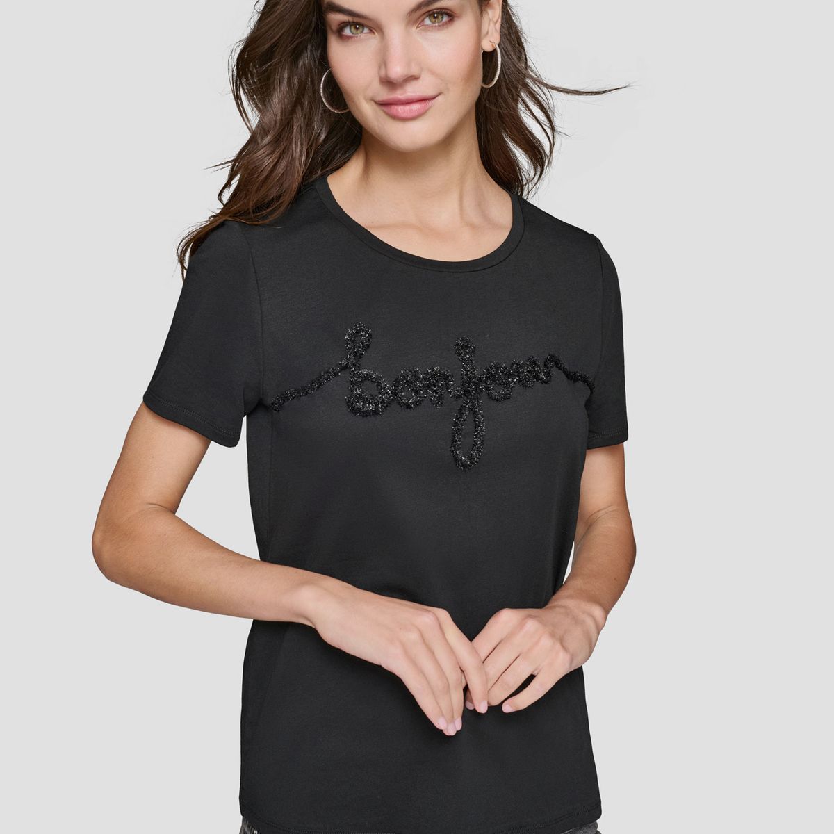 KARL LAGERFELD - Polera con efecto afelpado