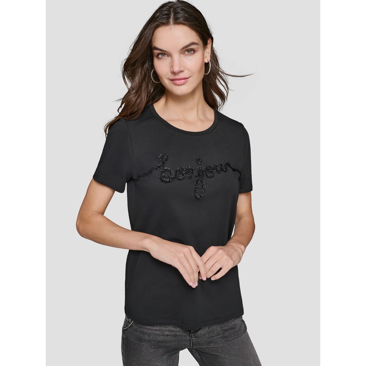 KARL LAGERFELD - Polera con efecto afelpado