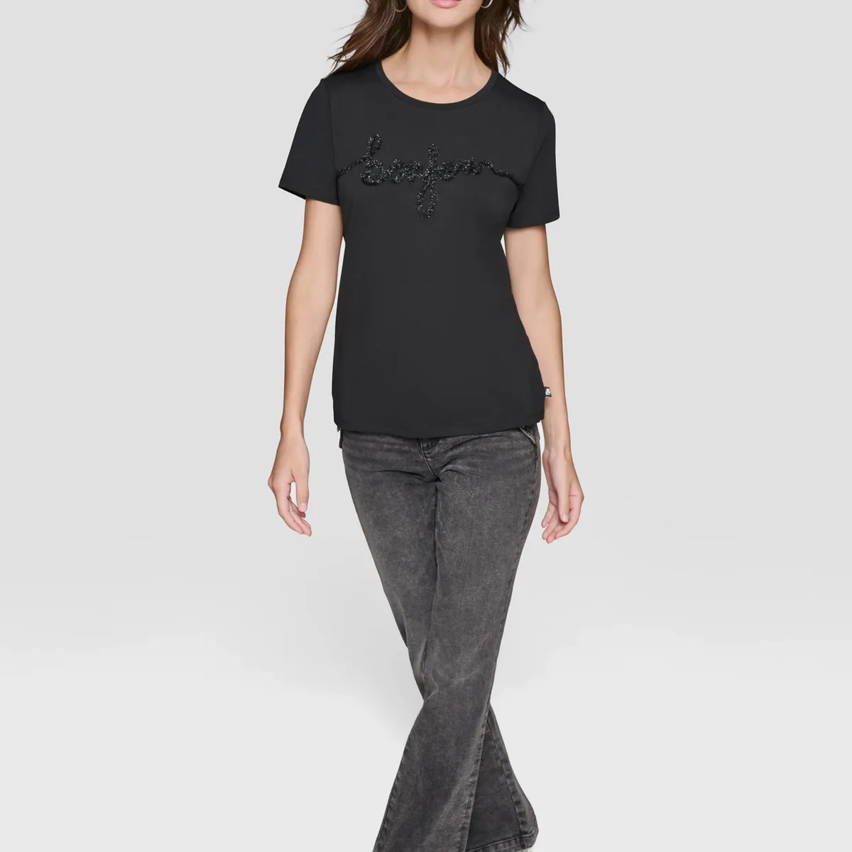 KARL LAGERFELD - Polera con efecto afelpado