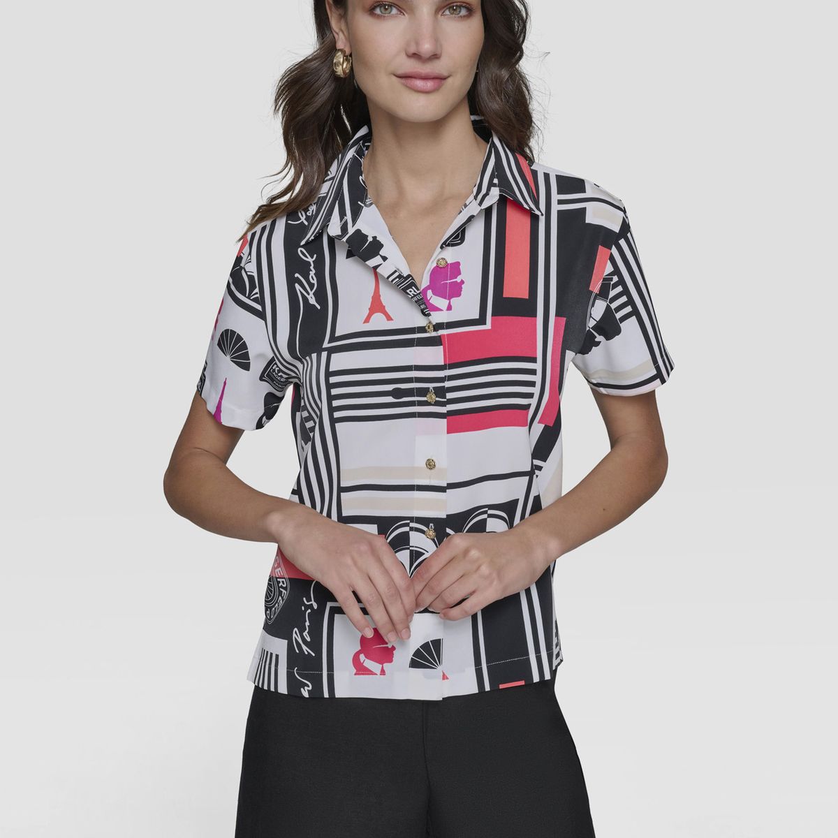KARL LAGERFELD - Camisa con estampado