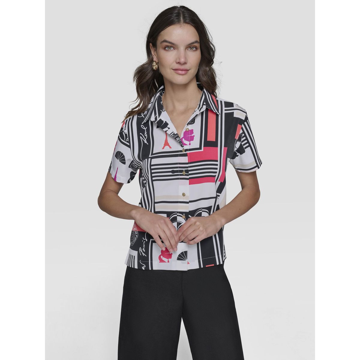 KARL LAGERFELD - Camisa con estampado