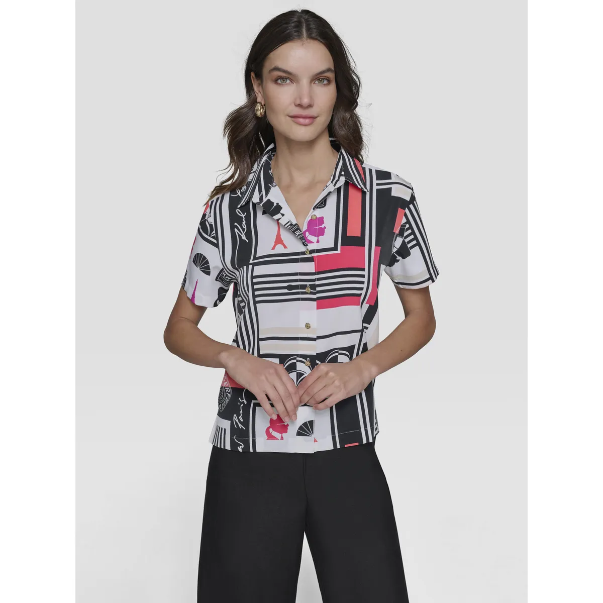 KARL LAGERFELD - Camisa con estampado