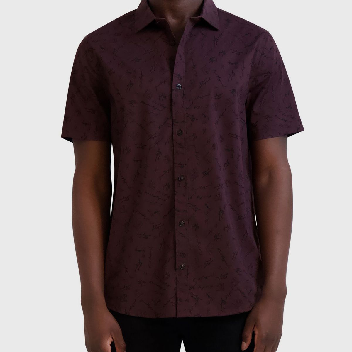 KARL LAGERFELD - Camisa con estampado de firma de KARL