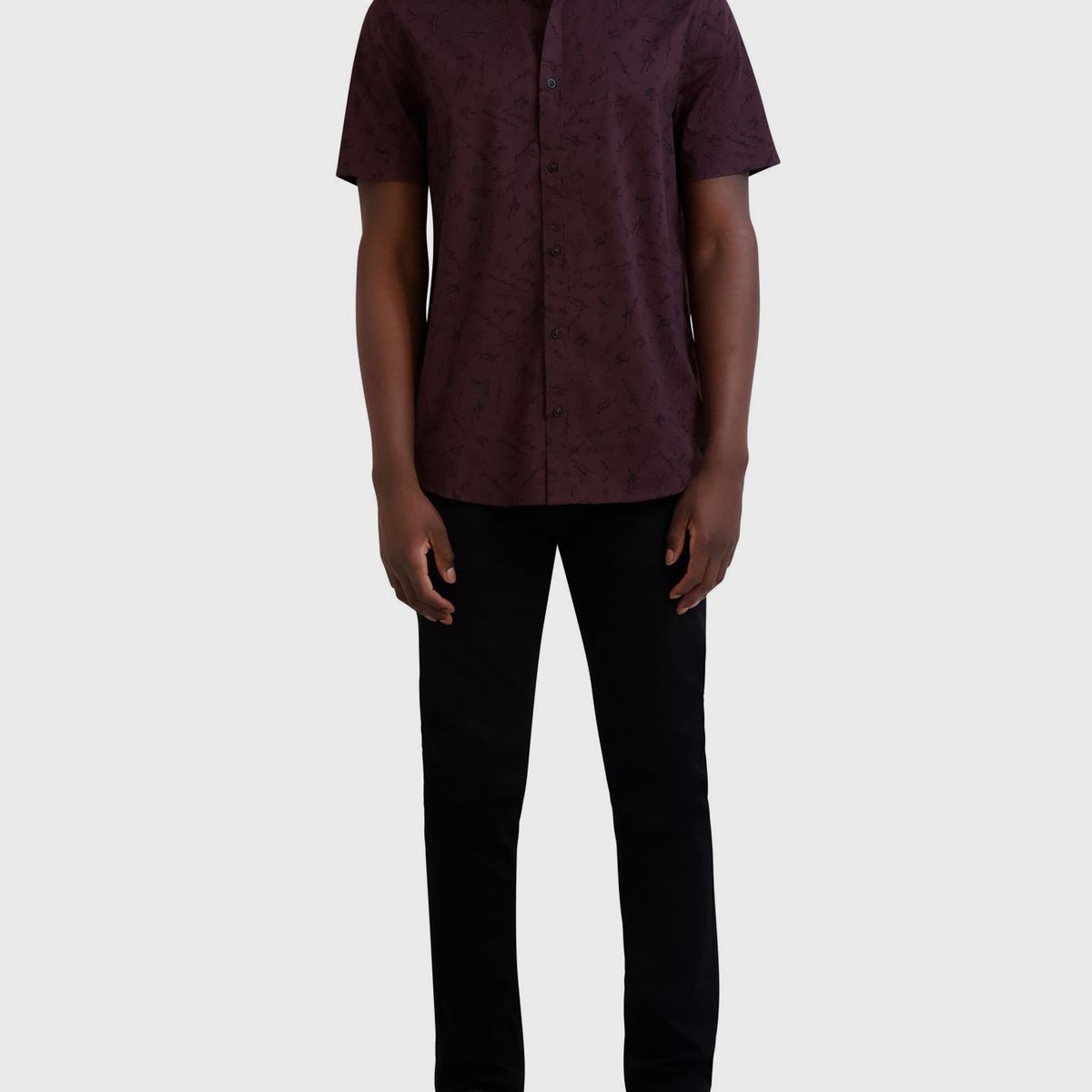 KARL LAGERFELD - Camisa con estampado de firma de KARL