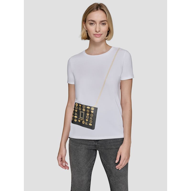 KARL LAGERFELD - Polera con diseño de cartera cruzada