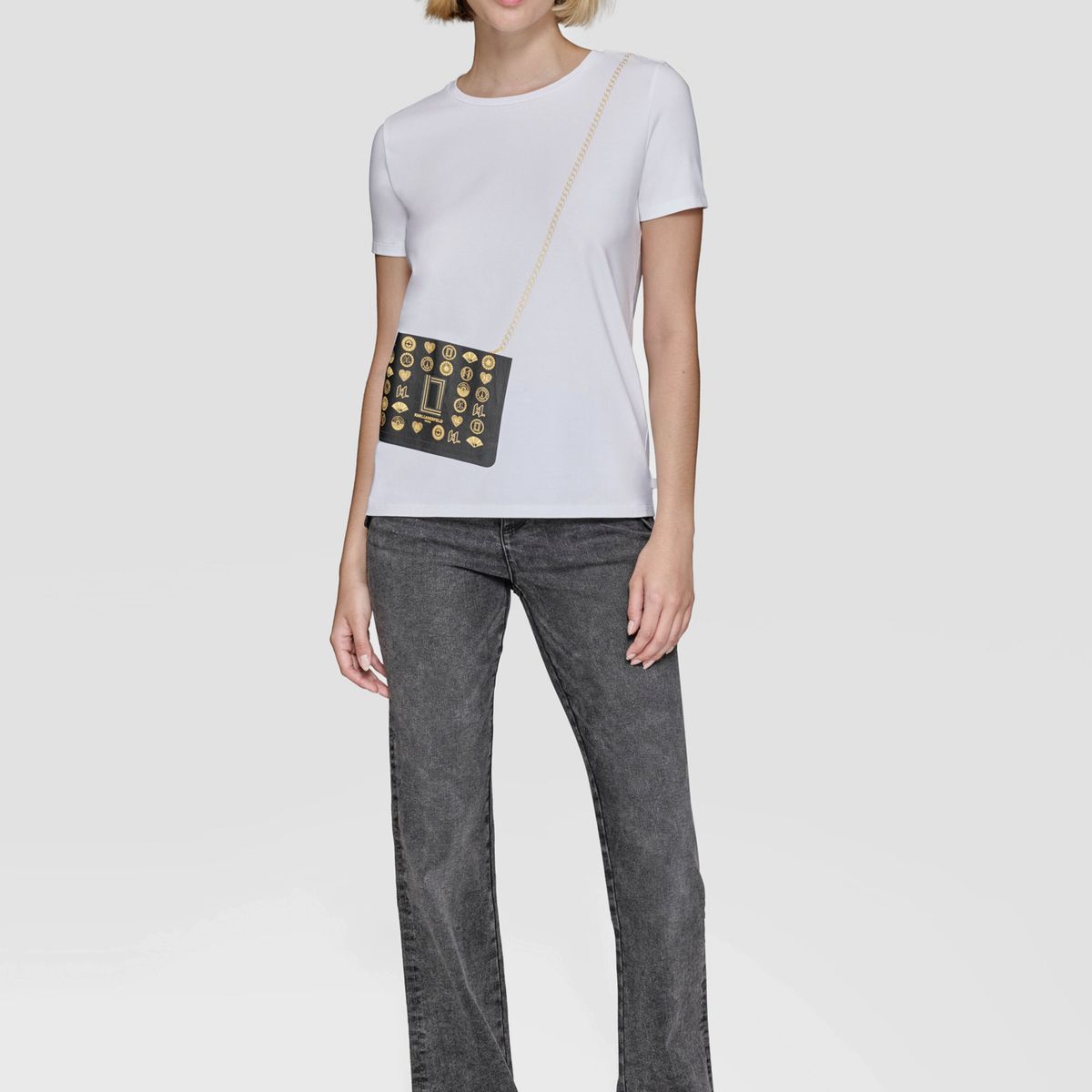KARL LAGERFELD - Polera con diseño de cartera cruzada