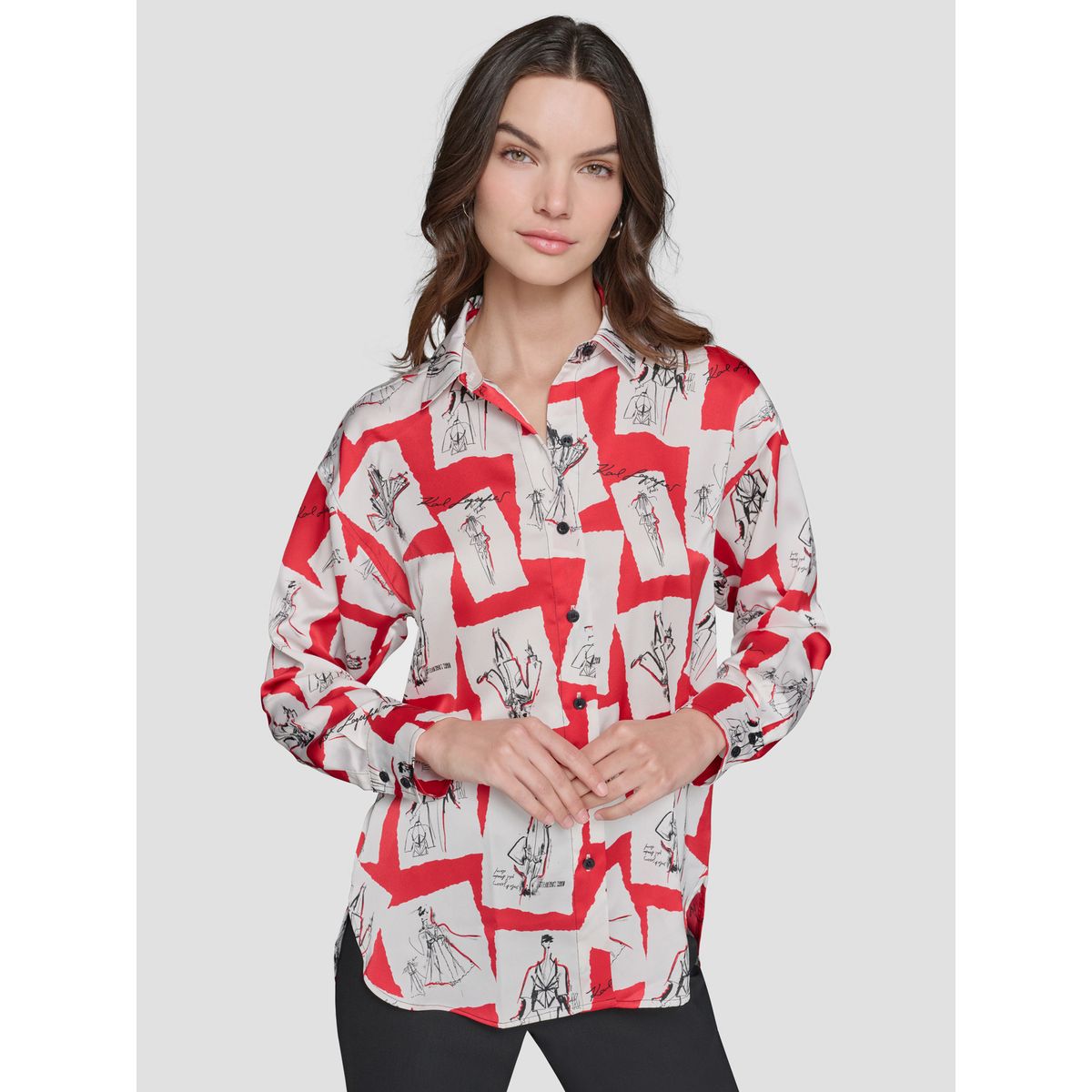 KARL LAGERFELD - Camisa con estampado