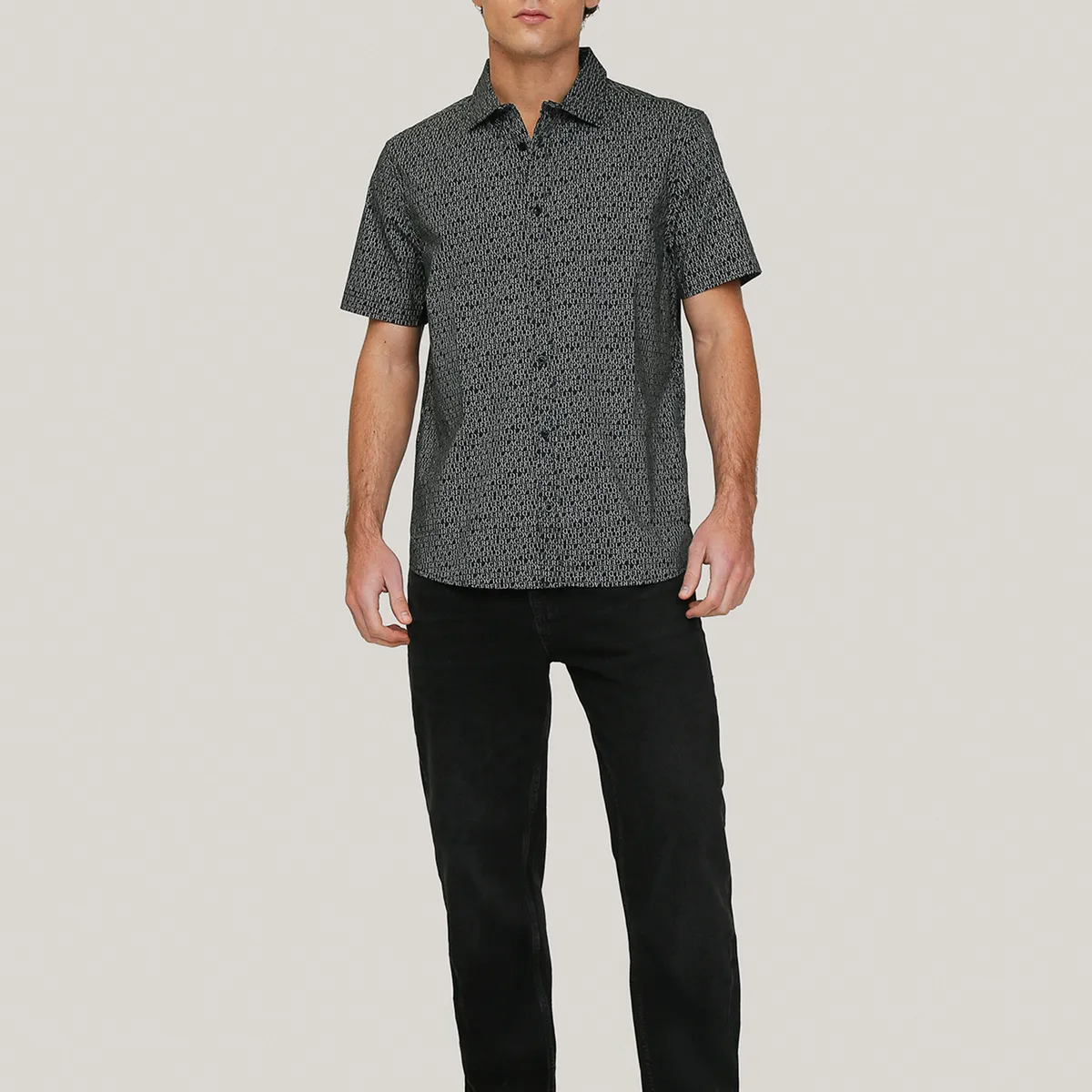 KARL LAGERFELD - Camisa con estampado total