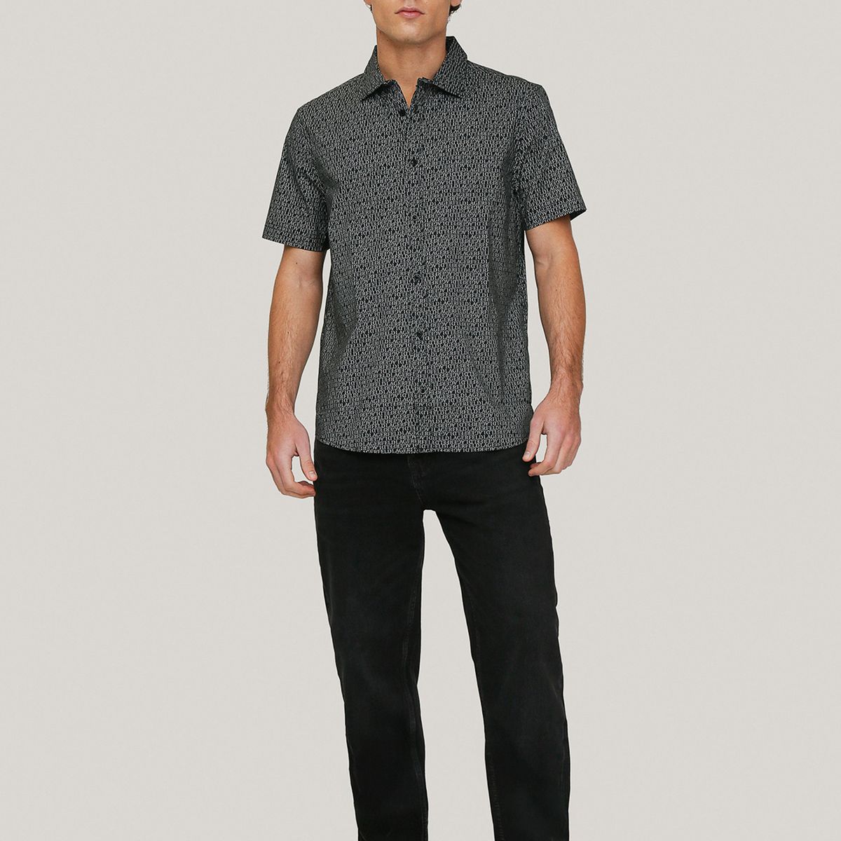 KARL LAGERFELD - Camisa con estampado total