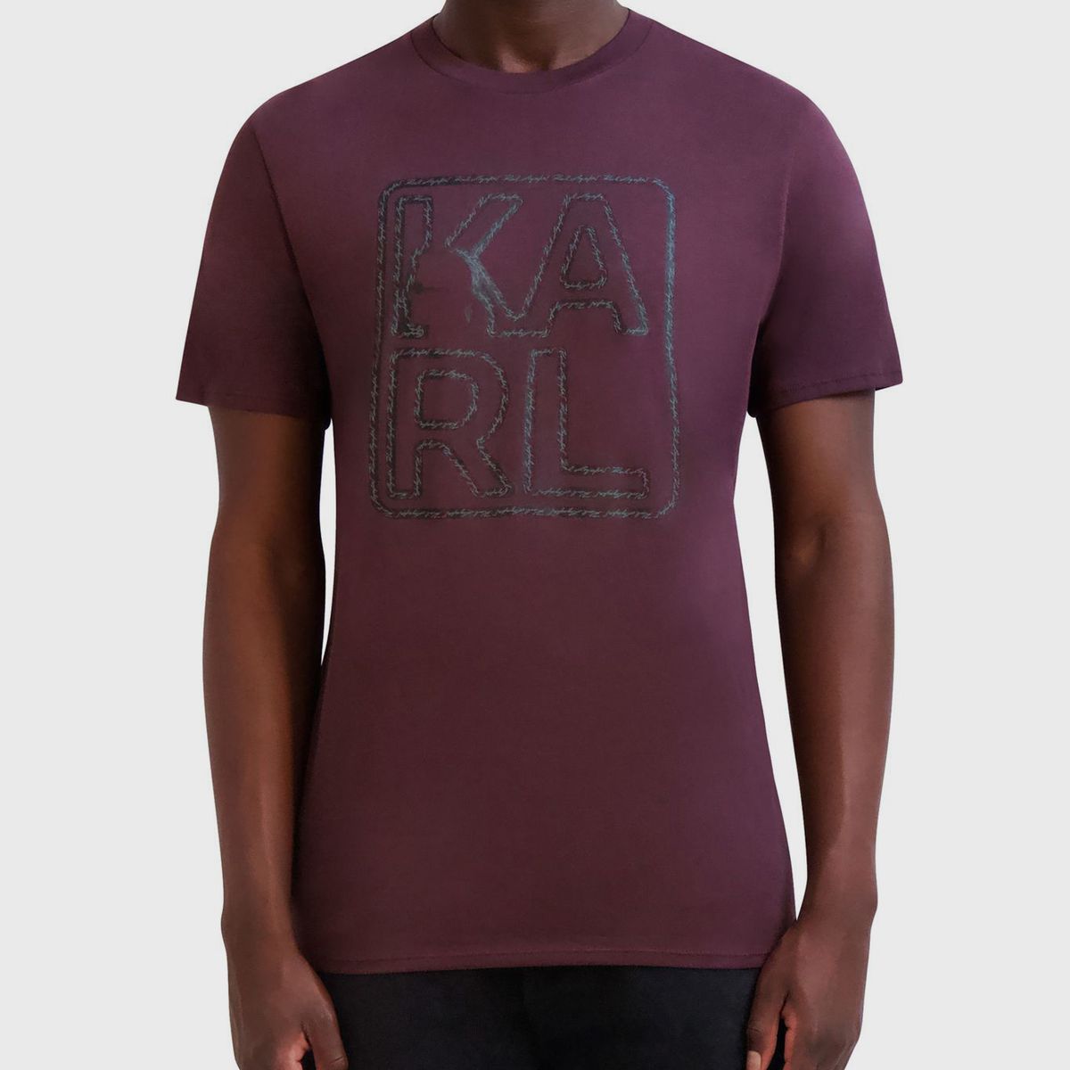 KARL LAGERFELD - Polera gráfica con perfil