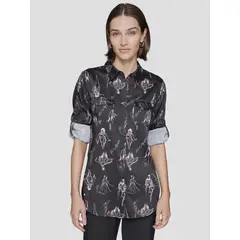 KARL LAGERFELD - Camisa estampada manga larga