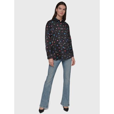 Imagen 2 del producto Blusa estampada de manga larga