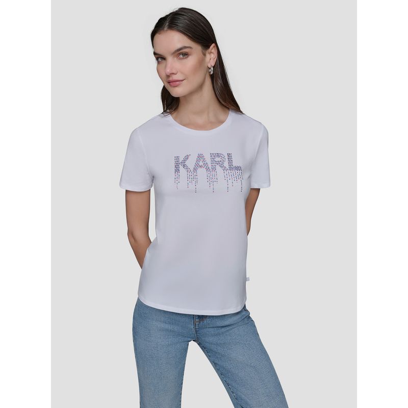 KARL LAGERFELD - Polera KARL adornado_.