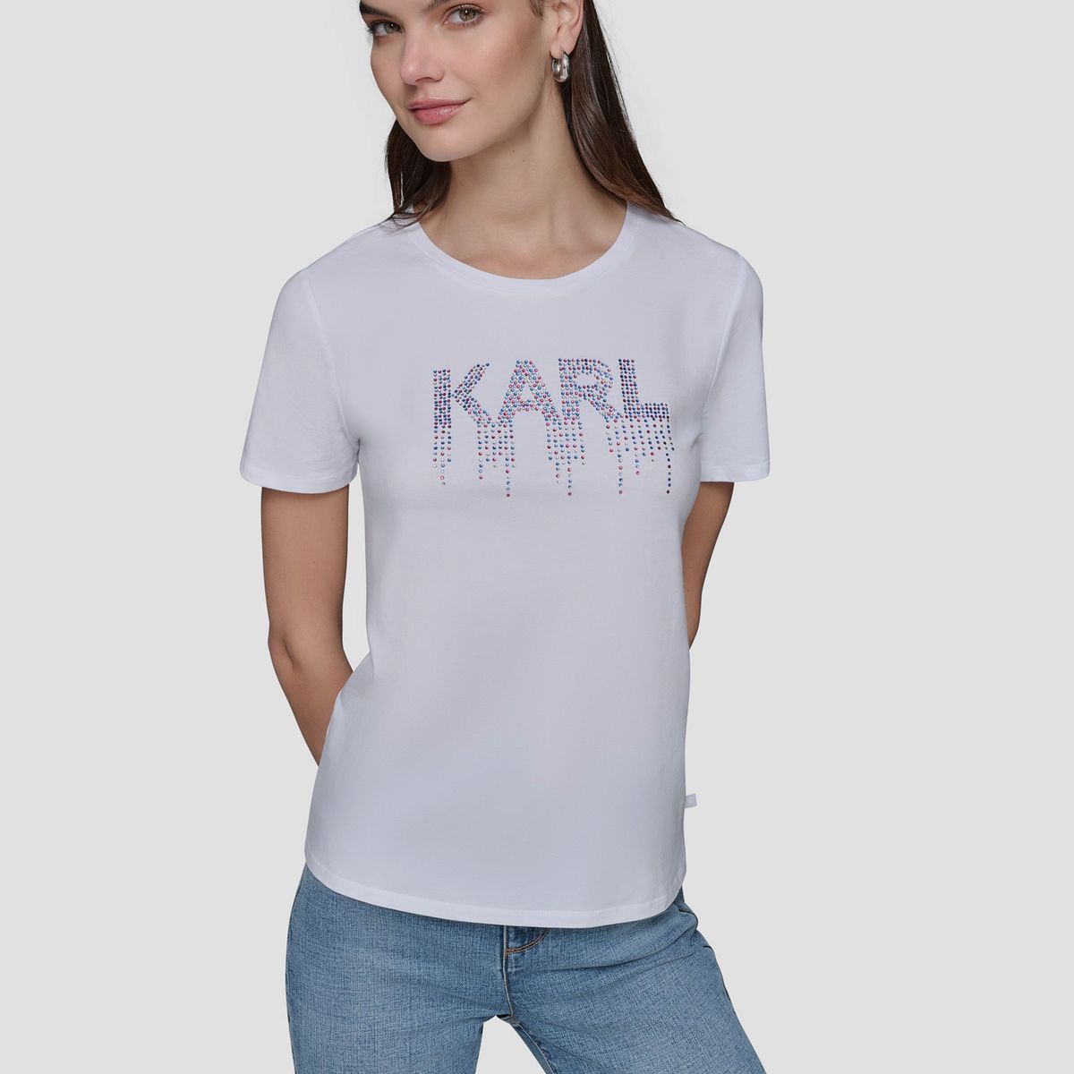 KARL LAGERFELD - Polera KARL adornado