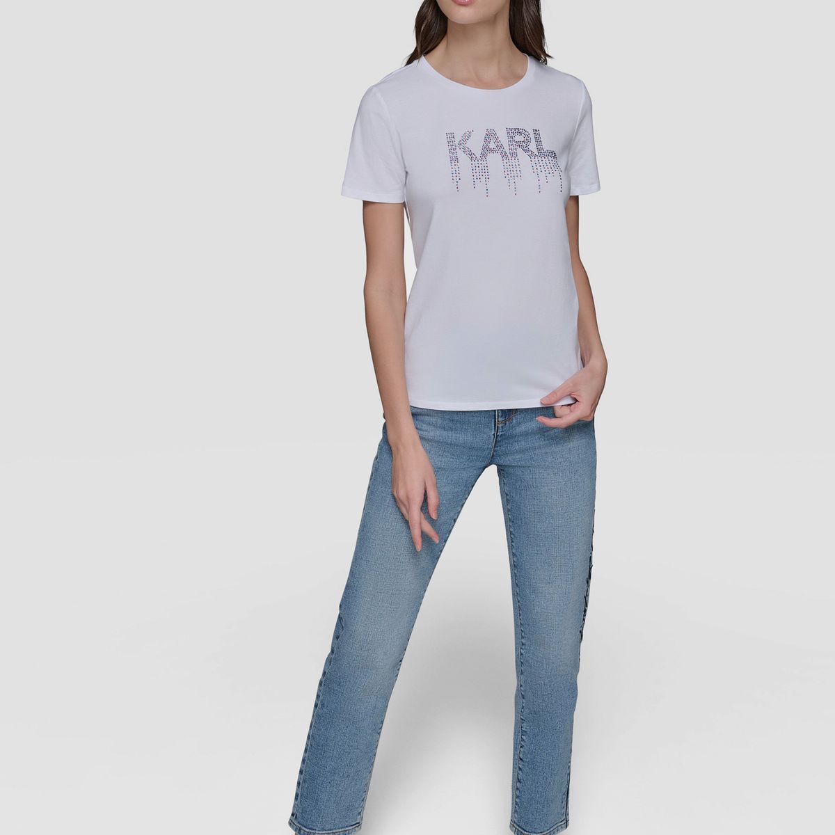 KARL LAGERFELD - Polera KARL adornado
