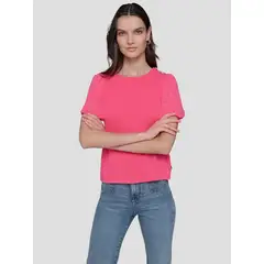 KARL LAGERFELD - Blusa con mangas abullonadas y pedrería