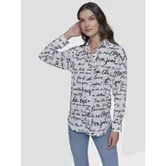 KARL LAGERFELD - Blusa oversize estampada