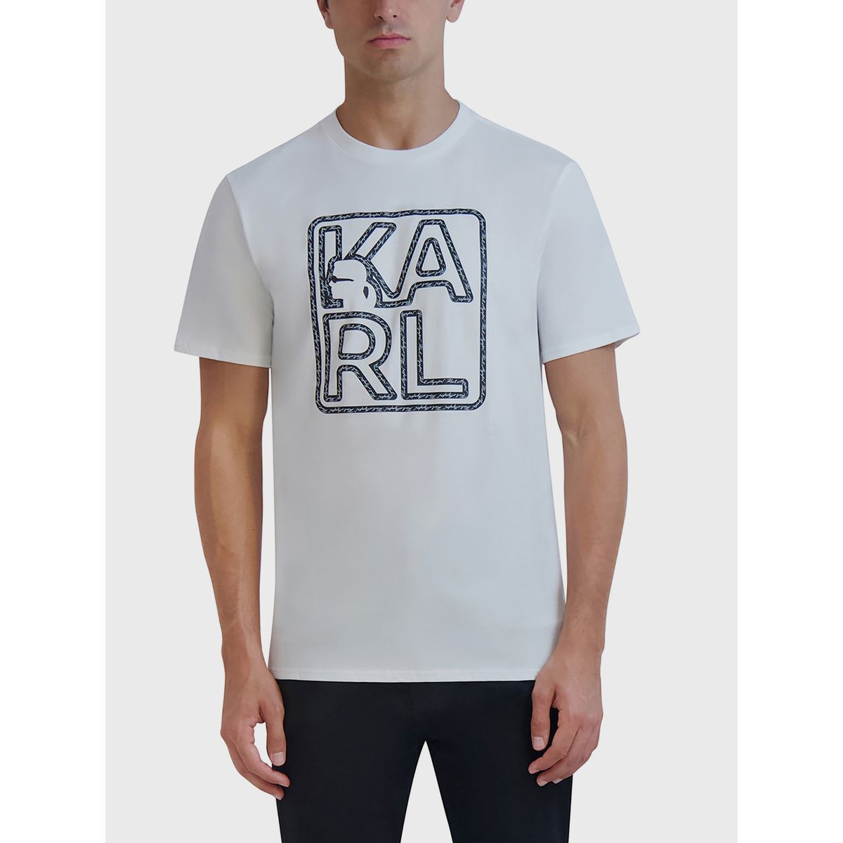 KARL LAGERFELD - Polera gráfica con perfil