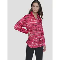 KARL LAGERFELD - Blusa estampada manga larga