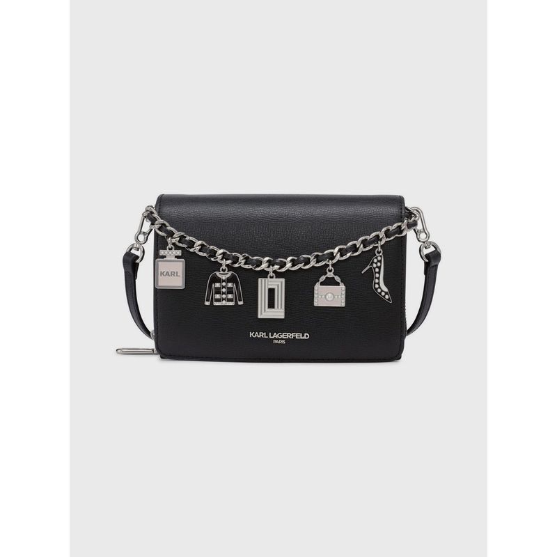 KARL LAGERFELD - Cartera cruzada con cadena de dijes - Lourdes