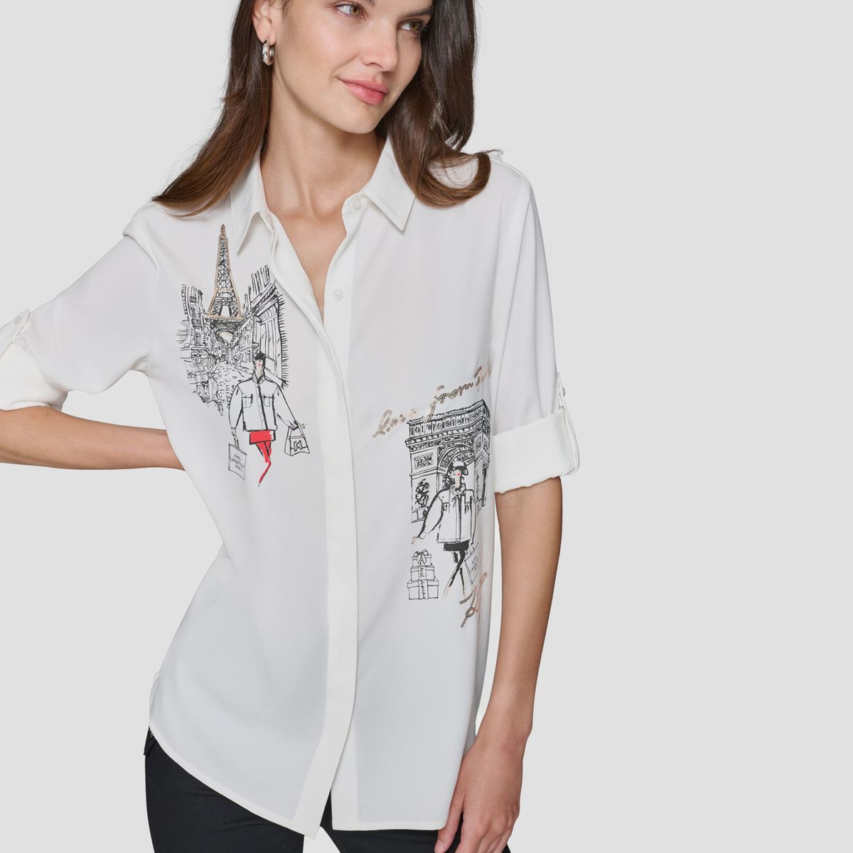 KARL LAGERFELD - Camisa con diseño urbano