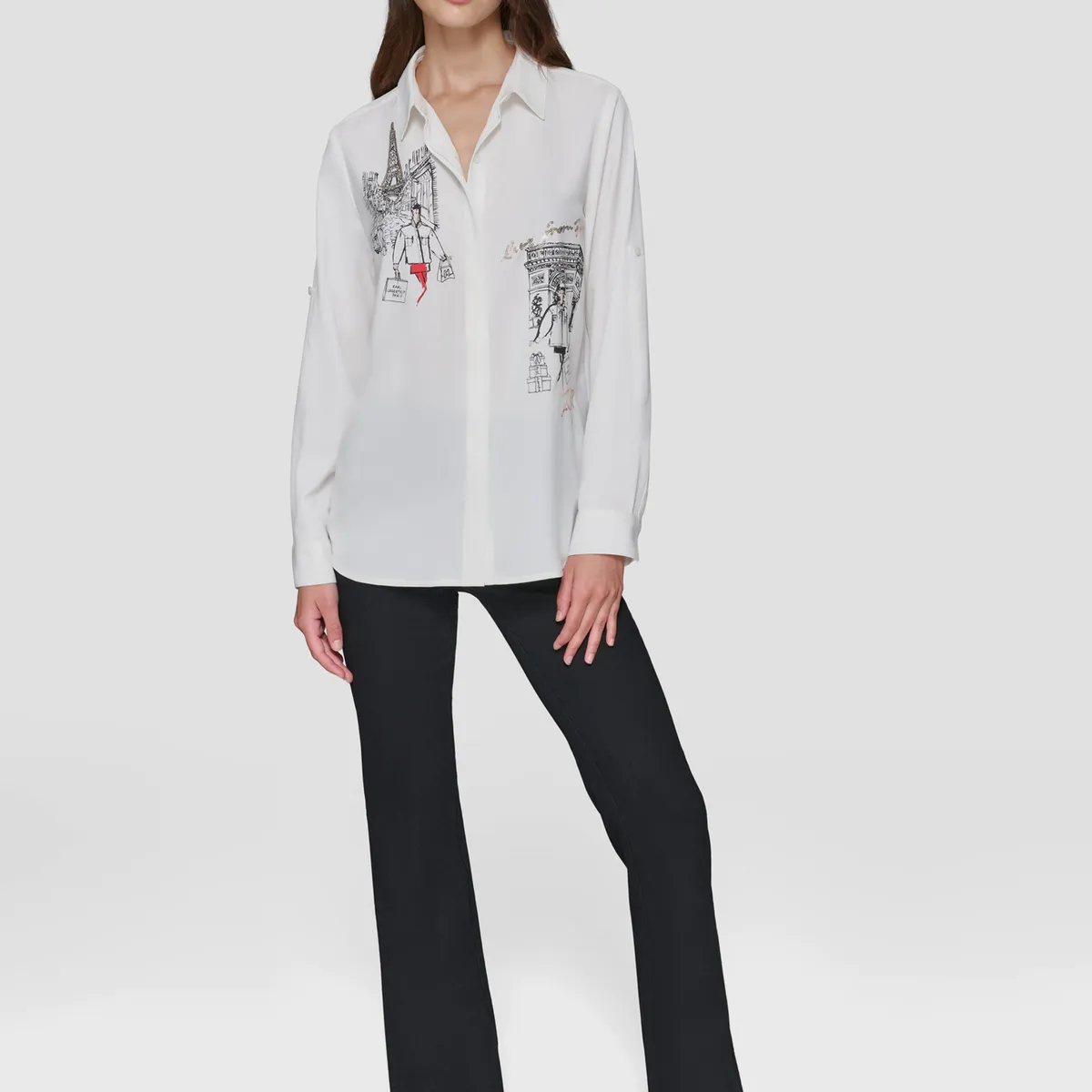 KARL LAGERFELD - Camisa con diseño urbano