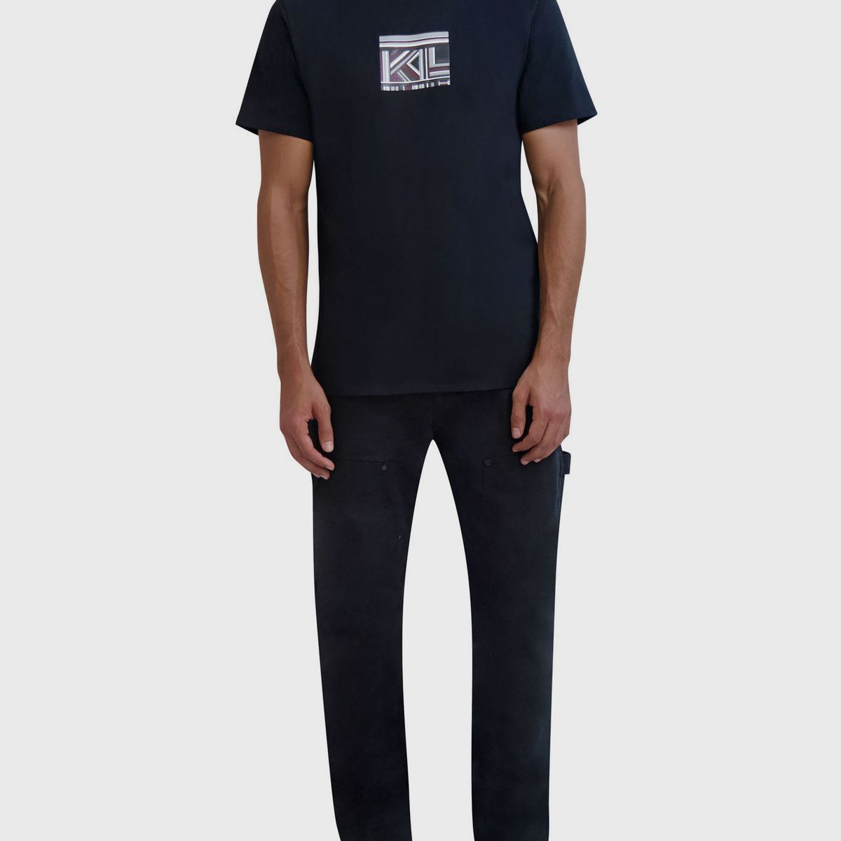 KARL LAGERFELD - Polera graphic monograma