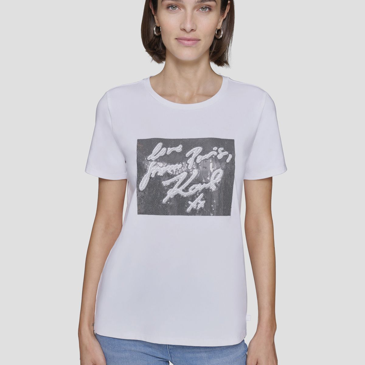 KARL LAGERFELD - Polera crystal love from Paris