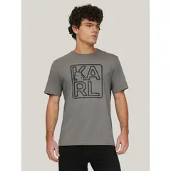 KARL LAGERFELD - Polera gráfica con perfil