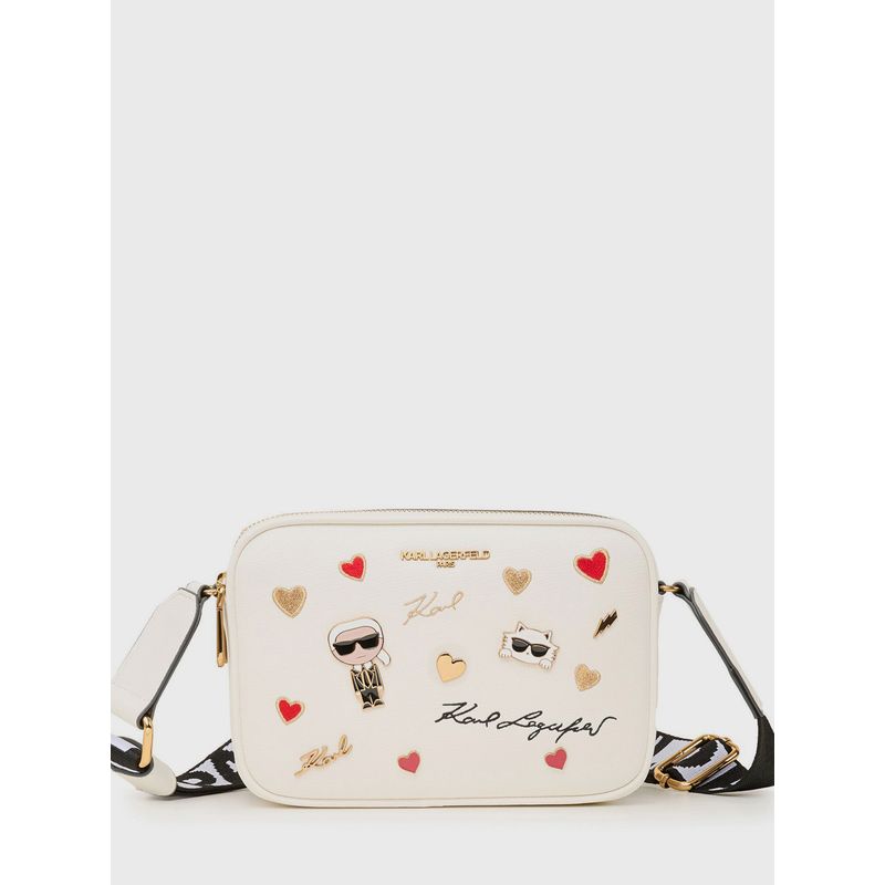 KARL LAGERFELD - Cartera cruzada con pines - Maybelle