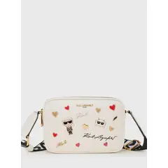 KARL LAGERFELD - Cartera cruzada con pines - Maybelle