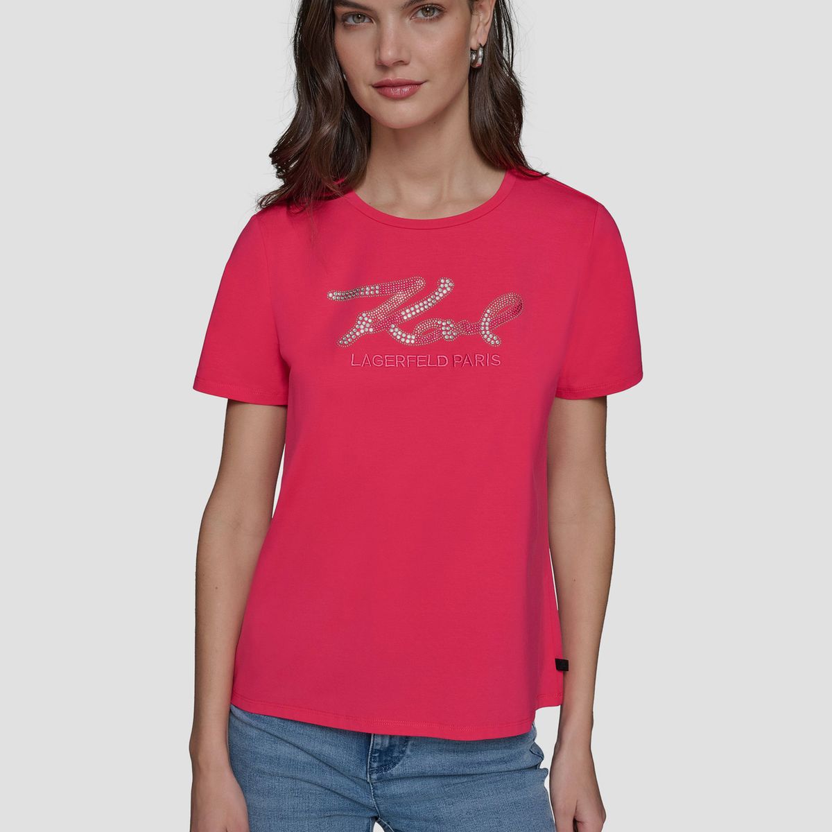 KARL LAGERFELD - Polera con firma de KARL