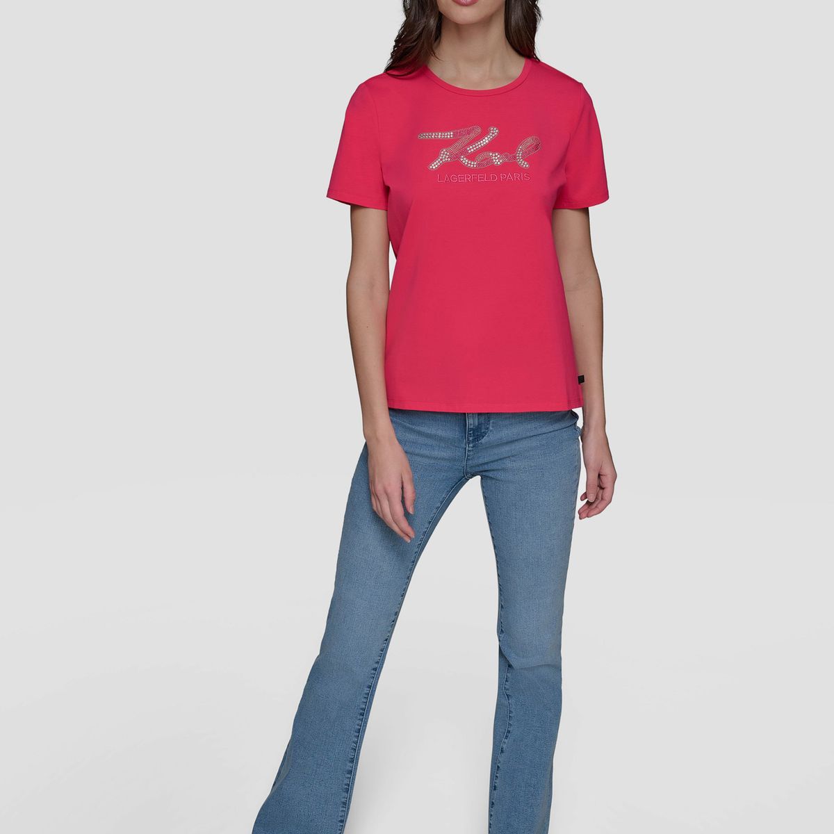 KARL LAGERFELD - Polera con firma de KARL