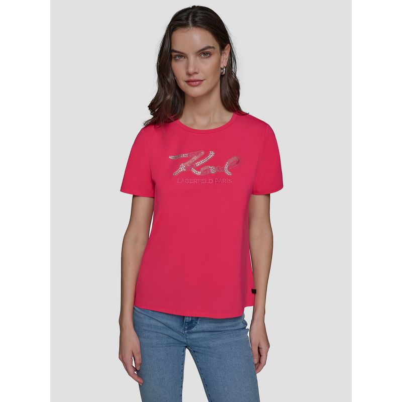 KARL LAGERFELD - Polera con firma de KARL