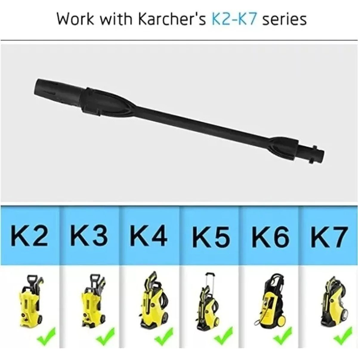 GENERICO - Lanza Hidrolavadora Para Karcher K2-k7 Boquilla Turbo