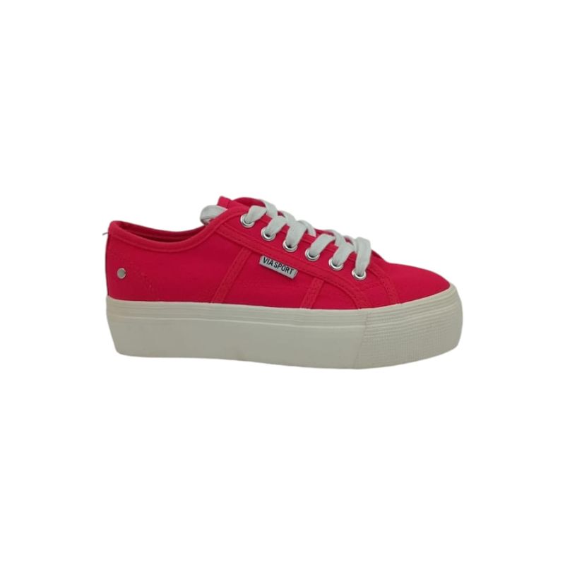 HERIEL - Zapatilla Roja Baja Mujer