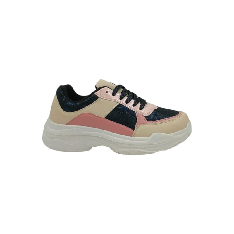 HERIEL - Zapatilla Rosa Plataforma