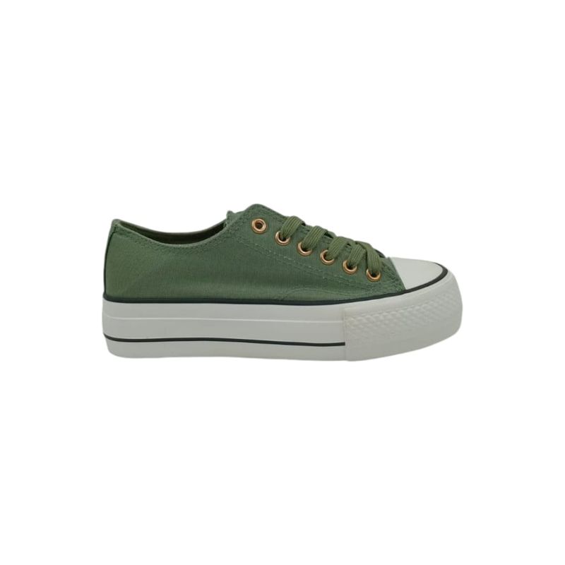 HERIEL - Zapatilla Verde Plataforma Mujer