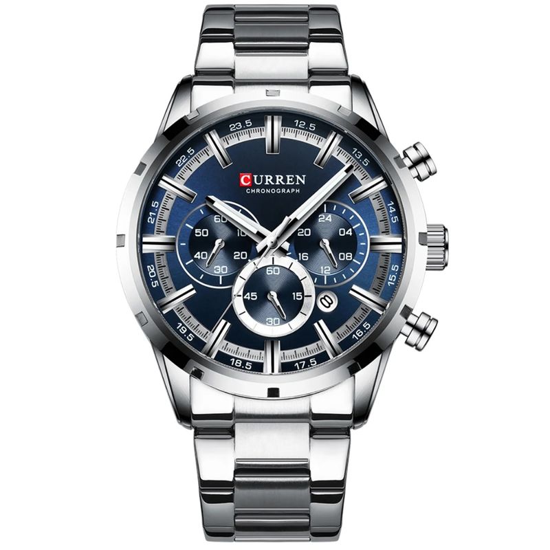 CURREN - Reloj Curren 8355 Color Metal Plateado Elegante