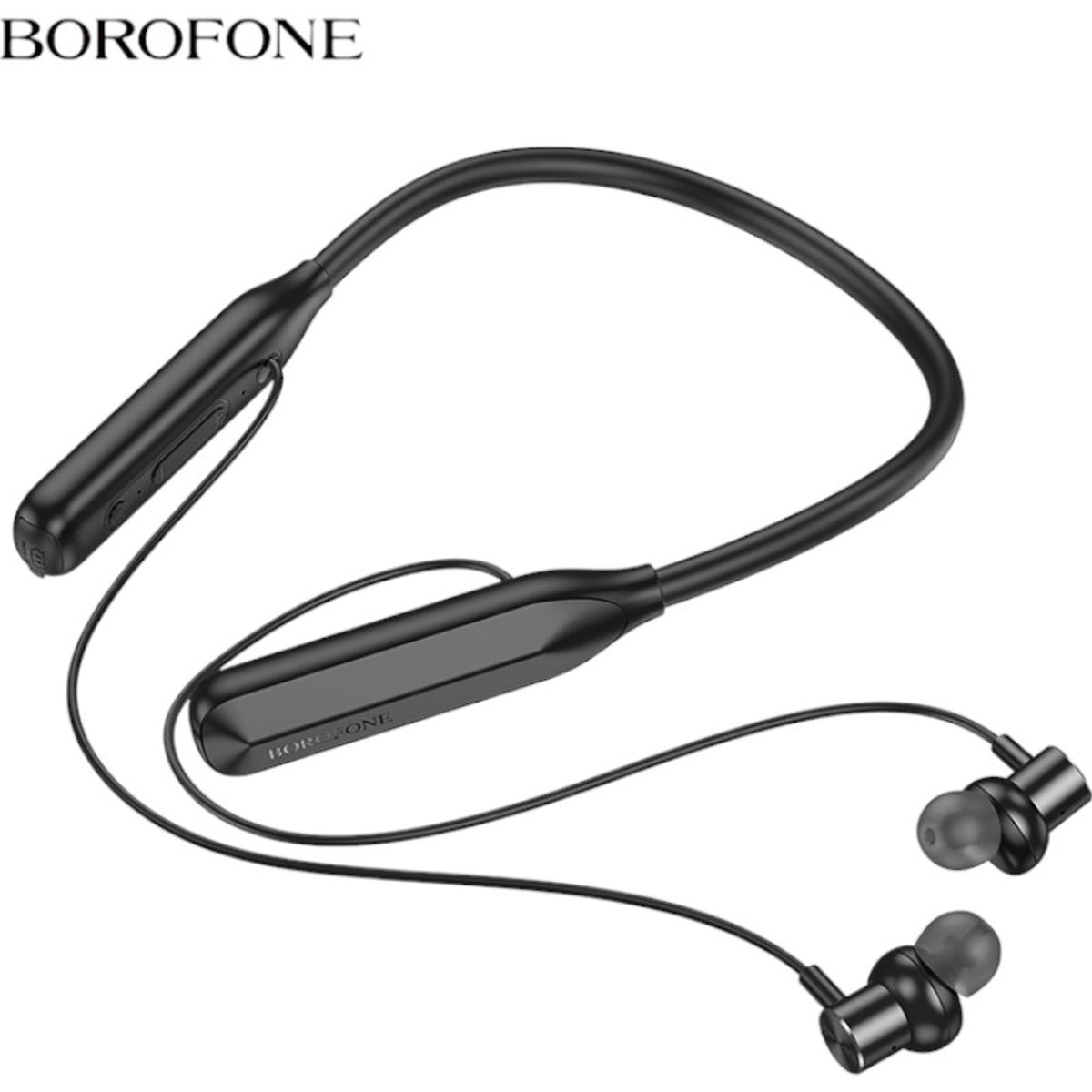 GENERICO - Audifonos Neckband Borofone BE68 Bluetooth 5.3 120h Conexion Dual y Memoria SD