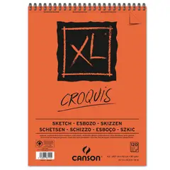 CANSON - Croquera XL Croquis 90gr 120 hjs A3 (29.7x42cm)