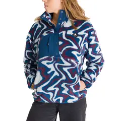 BURTON - Polar Mujer Shaggy Half Azul