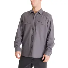 BURTON - Camisa Manga Larga Hombre Flannel Gris BURTON_.