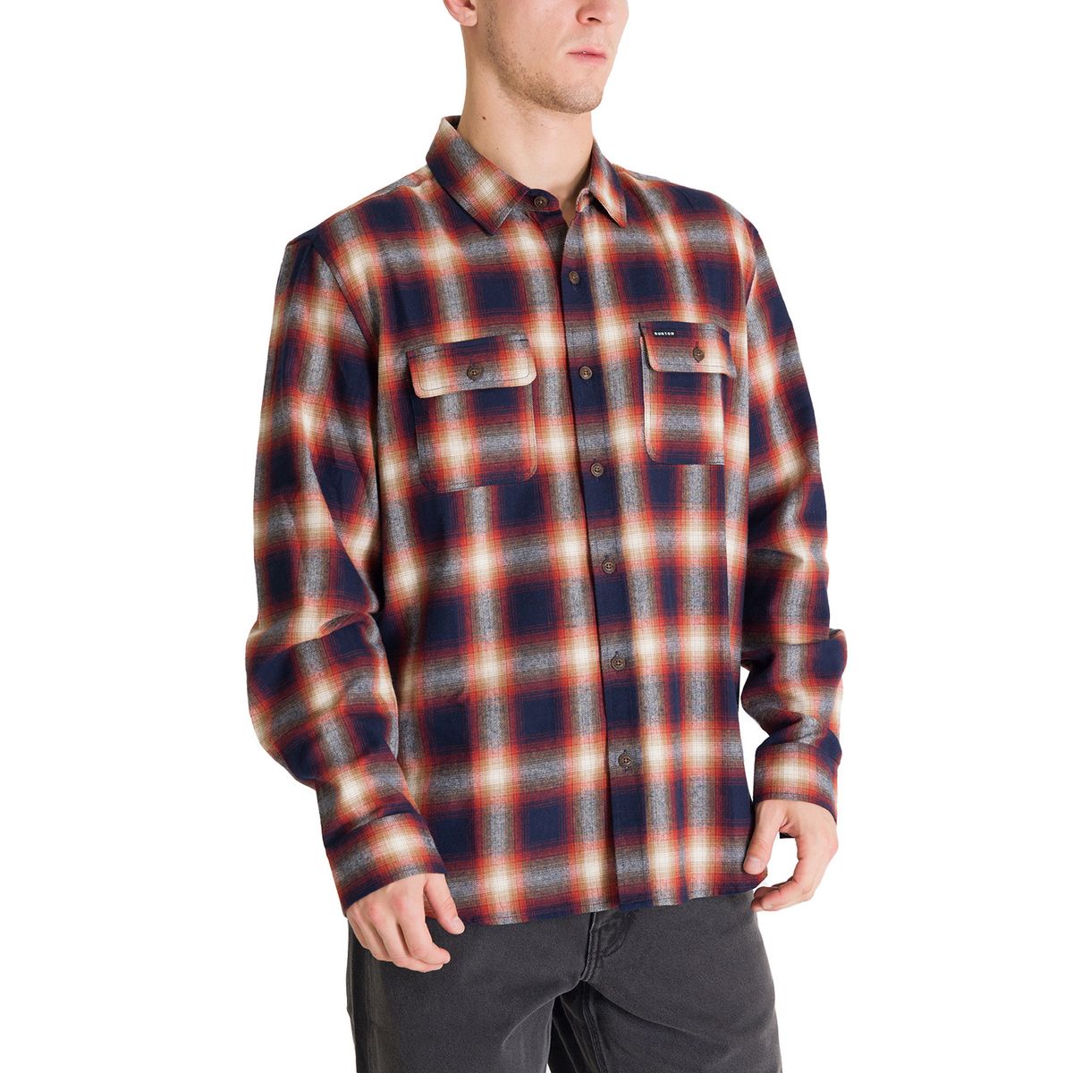 BURTON - Camisa Manga Larga Hombre Flannel Azul BURTON