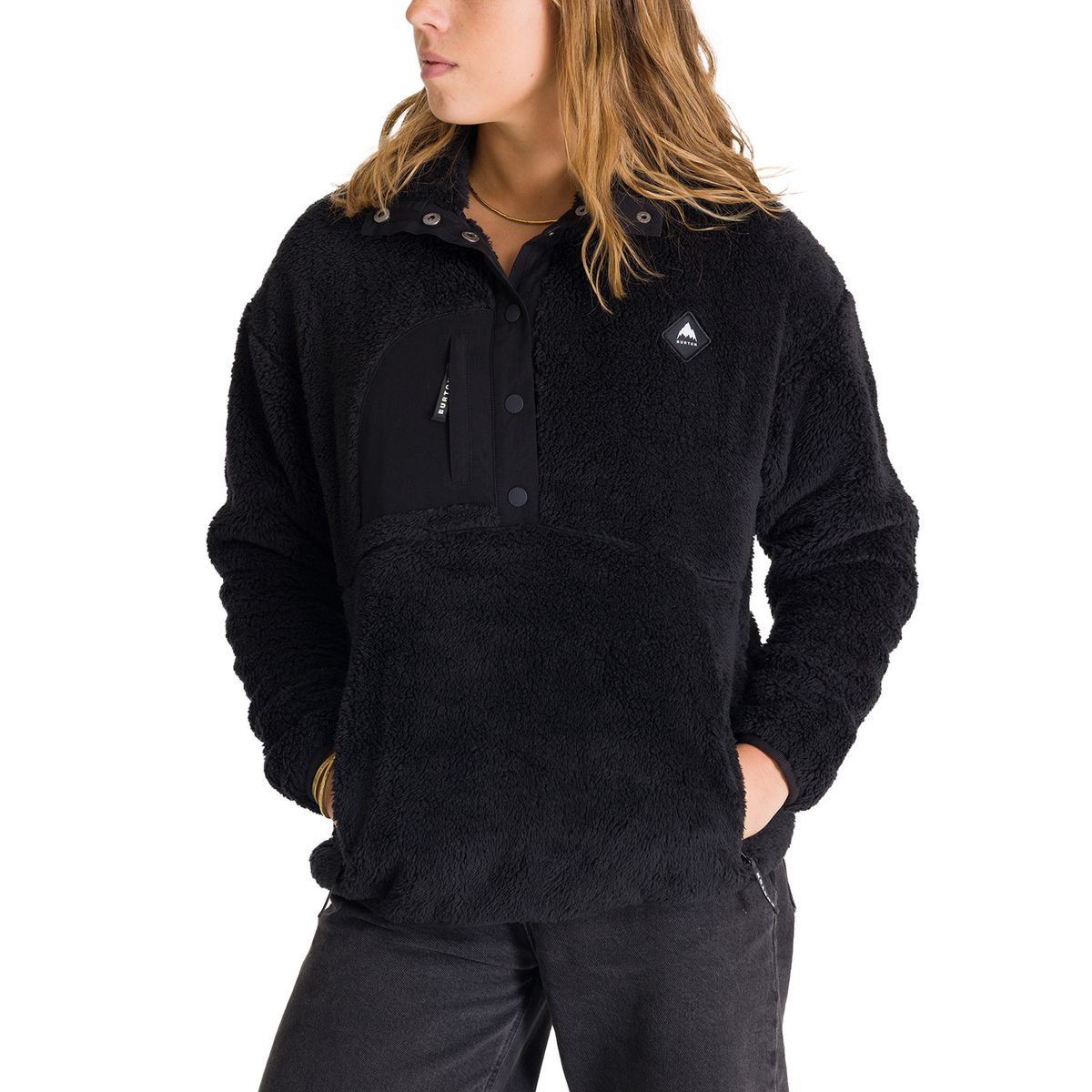 BURTON - Polar Mujer Shaggy Half Negro BURTON