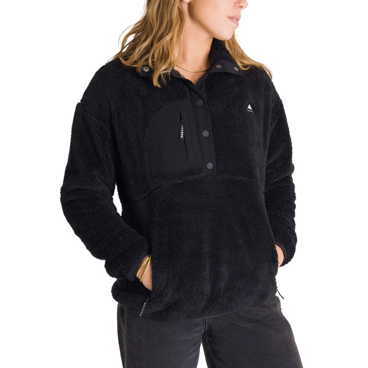 BURTON - Polar Mujer Shaggy Half Negro BURTON
